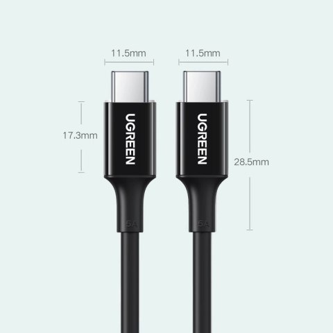 Kabel Ugreen US300 USB-C - USB-C PD QC FCP 100W 5A 480Mb/s 2m - biały Kabel Ugreen US300 USB-C - USB-C PD QC FCP 100W 5A 480Mb/s 2m - biały