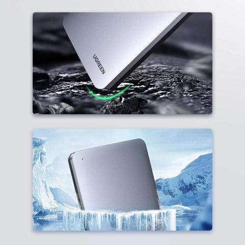Kieszeń Ugreen CM300 70498 na dysk twardy 2,5'' SATA 3.0 6Gbps - szary + kabel USB-C - USB-A 0.5m Kieszeń Ugreen CM300 70498 na dysk twardy 2,5'' SATA 3.0 6Gbps - szary + kabel USB-C - USB-A 0.5m