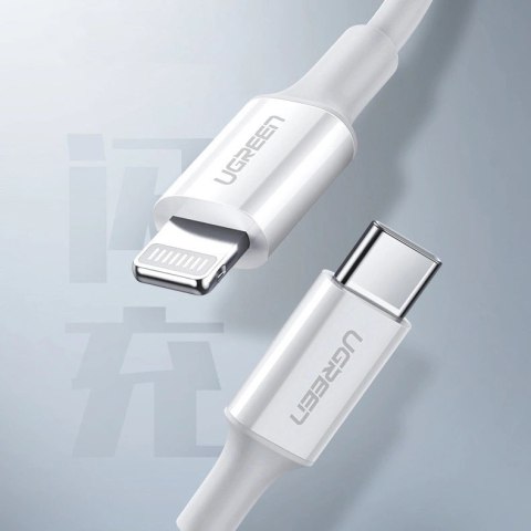 Ugreen kabel przewód MFi USB Typ C - Lightning 20W 3A 0.25 m biały (US171) Ugreen kabel przewód MFi USB Typ C - Lightning 20W 3A 0.25 m biały (US171)
