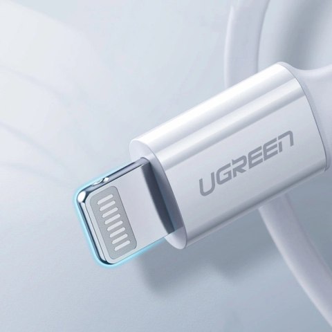 Ugreen kabel przewód MFi USB Typ C - Lightning 20W 3A 0.25 m biały (US171) Ugreen kabel przewód MFi USB Typ C - Lightning 20W 3A 0.25 m biały (US171)
