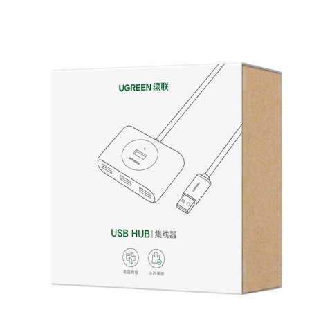 Ugreen wielofunkcyjny HUB USB - 4 x USB 3.0 1m biały (CR113) Ugreen wielofunkcyjny HUB USB - 4 x USB 3.0 1m biały (CR113)