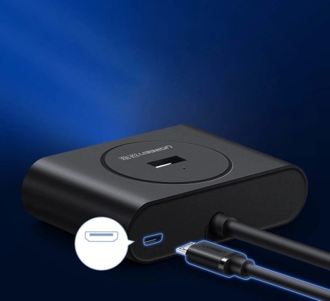 Ugreen wielofunkcyjny HUB USB - 4 x USB 3.0 1m biały (CR113) Ugreen wielofunkcyjny HUB USB - 4 x USB 3.0 1m biały (CR113)
