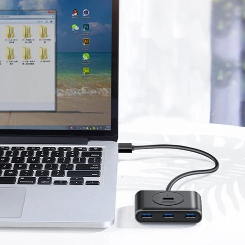 Ugreen wielofunkcyjny HUB USB - 4 x USB 3.0 1m biały (CR113) Ugreen wielofunkcyjny HUB USB - 4 x USB 3.0 1m biały (CR113)