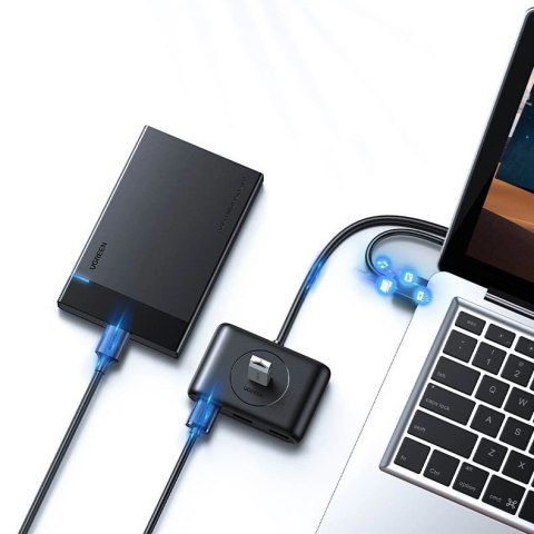 Ugreen wielofunkcyjny HUB USB - 4 x USB 3.0 1m biały (CR113) Ugreen wielofunkcyjny HUB USB - 4 x USB 3.0 1m biały (CR113)