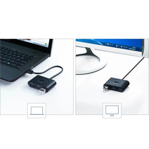 Ugreen wielofunkcyjny HUB USB - 4 x USB 3.0 1m biały (CR113) Ugreen wielofunkcyjny HUB USB - 4 x USB 3.0 1m biały (CR113)
