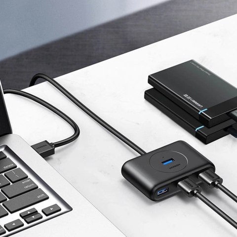 Ugreen wielofunkcyjny HUB USB - 4 x USB 3.0 1m biały (CR113) Ugreen wielofunkcyjny HUB USB - 4 x USB 3.0 1m biały (CR113)