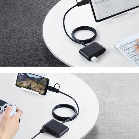 Ugreen wielofunkcyjny HUB USB - 4 x USB 3.0 1m biały (CR113) Ugreen wielofunkcyjny HUB USB - 4 x USB 3.0 1m biały (CR113)