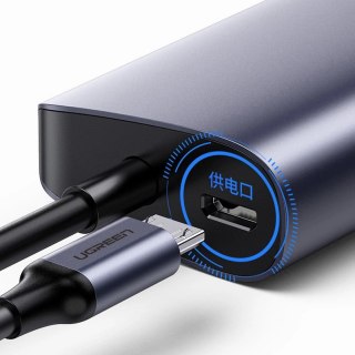 Ugreen wielofunkcyjny adapter HUB USB Typ C - 3 x USB / Ethernet RJ-45 / micro USB szary (CM252)