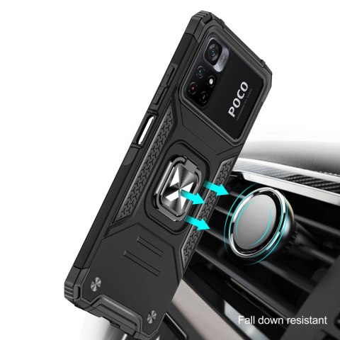 Wozinsky Ring Armor pancerne hybrydowe etui pokrowiec + magnetyczny uchwyt Mi Poco M4 Pro 5G / Redmi Note 11 5G (China) / Redmi Wozinsky Ring Armor pancerne hybrydowe etui pokrowiec + magnetyczny uchwyt Mi Poco M4 Pro 5G / Redmi Note 11 5G (China) / Redmi