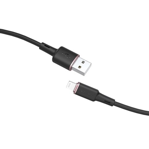 Acefast kabel MFI USB - Lightning 1,2m, 2,4A czarny (C2-02 black) Acefast kabel MFI USB - Lightning 1,2m, 2,4A czarny (C2-02 black)