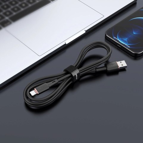 Acefast kabel MFI USB - Lightning 1,2m, 2,4A czarny (C2-02 black) Acefast kabel MFI USB - Lightning 1,2m, 2,4A czarny (C2-02 black)