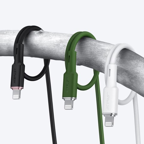Acefast kabel MFI USB - Lightning 1,2m, 2,4A czarny (C2-02 black) Acefast kabel MFI USB - Lightning 1,2m, 2,4A czarny (C2-02 black)