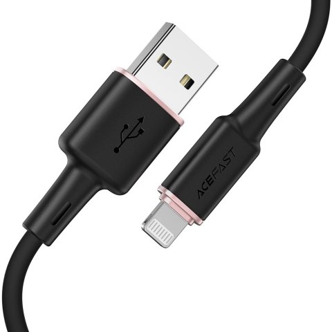 Acefast kabel MFI USB - Lightning 1,2m, 2,4A czarny (C2-02 black) Acefast kabel MFI USB - Lightning 1,2m, 2,4A czarny (C2-02 black)