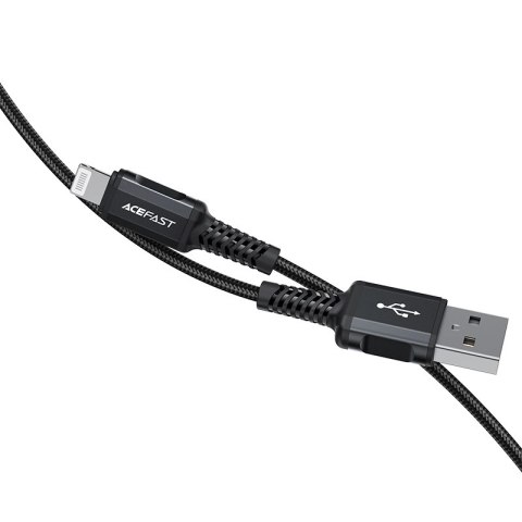 Acefast kabel MFI USB - Lightning 1,8m, 2,4A czarny (C4-02 A Black) Acefast kabel MFI USB - Lightning 1,8m, 2,4A czarny (C4-02 A Black)