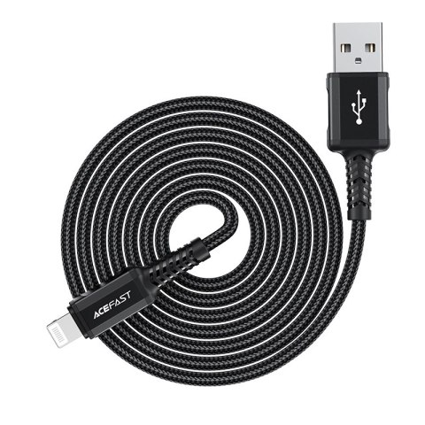 Acefast kabel MFI USB - Lightning 1,8m, 2,4A czarny (C4-02 A Black) Acefast kabel MFI USB - Lightning 1,8m, 2,4A czarny (C4-02 A Black)