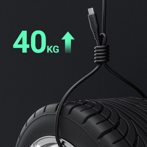 Acefast kabel USB - USB Typ C 1,2m, 3A czarny (C3-04 black) Acefast kabel USB - USB Typ C 1,2m, 3A czarny (C3-04 black)