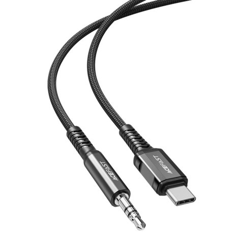 Acefast kabel audio USB Typ C - 3,5mm mini jack (męski) 1,2m, AUX czarny (C1-08 black) Acefast kabel audio USB Typ C - 3,5mm mini jack (męski) 1,2m, AUX czarny (C1-08 black)