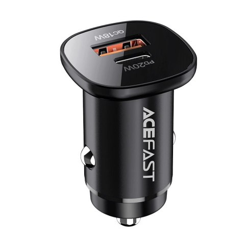 Acefast ładowarka samochodowa 38W USB Typ C / USB, PPS, Power Delivery, Quick Charge 3.0, AFC, FCP czarny (B1 black) Acefast ładowarka samochodowa 38W USB Typ C / USB, PPS, Power Delivery, Quick Charge 3.0, AFC, FCP czarny (B1 black)