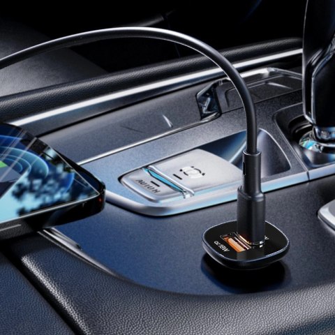 Acefast ładowarka samochodowa 38W USB Typ C / USB, PPS, Power Delivery, Quick Charge 3.0, AFC, FCP czarny (B1 black) Acefast ładowarka samochodowa 38W USB Typ C / USB, PPS, Power Delivery, Quick Charge 3.0, AFC, FCP czarny (B1 black)
