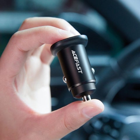 Acefast ładowarka samochodowa 38W USB Typ C / USB, PPS, Power Delivery, Quick Charge 3.0, AFC, FCP czarny (B1 black) Acefast ładowarka samochodowa 38W USB Typ C / USB, PPS, Power Delivery, Quick Charge 3.0, AFC, FCP czarny (B1 black)
