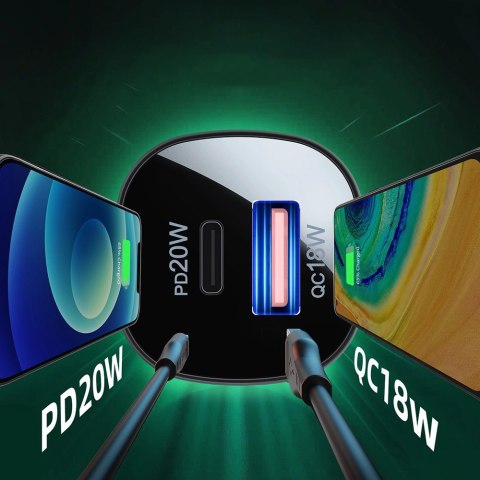 Acefast ładowarka samochodowa 38W USB Typ C / USB, PPS, Power Delivery, Quick Charge 3.0, AFC, FCP czarny (B1 black) Acefast ładowarka samochodowa 38W USB Typ C / USB, PPS, Power Delivery, Quick Charge 3.0, AFC, FCP czarny (B1 black)