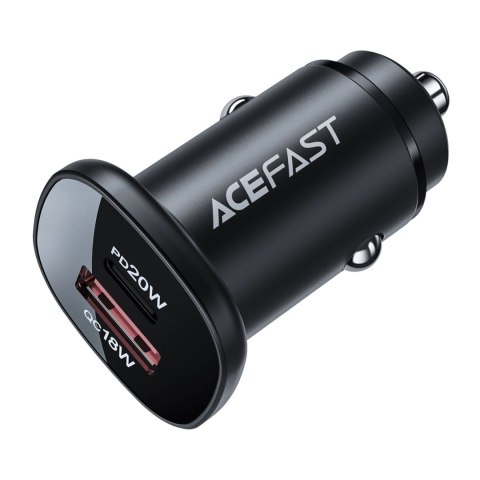 Acefast ładowarka samochodowa 38W USB Typ C / USB, PPS, Power Delivery, Quick Charge 3.0, AFC, FCP czarny (B1 black) Acefast ładowarka samochodowa 38W USB Typ C / USB, PPS, Power Delivery, Quick Charge 3.0, AFC, FCP czarny (B1 black)