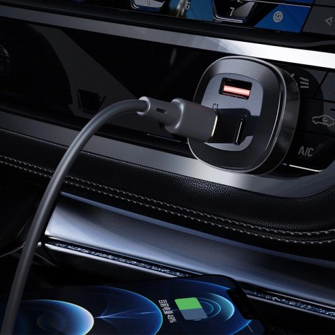 Acefast ładowarka samochodowa 66W 2x USB Typ C / USB, PPS, Power Delivery, Quick Charge 4.0, AFC, FCP, SCP czarny (B3 black) Acefast ładowarka samochodowa 66W 2x USB Typ C / USB, PPS, Power Delivery, Quick Charge 4.0, AFC, FCP, SCP czarny (B3 black)