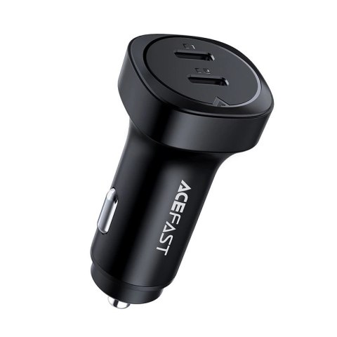 Acefast ładowarka samochodowa 72W 2x USB Typ C, PPS, Power Delivery, Quick Charge 3.0, AFC, FCP czarny (B2 black) Acefast ładowarka samochodowa 72W 2x USB Typ C, PPS, Power Delivery, Quick Charge 3.0, AFC, FCP czarny (B2 black)