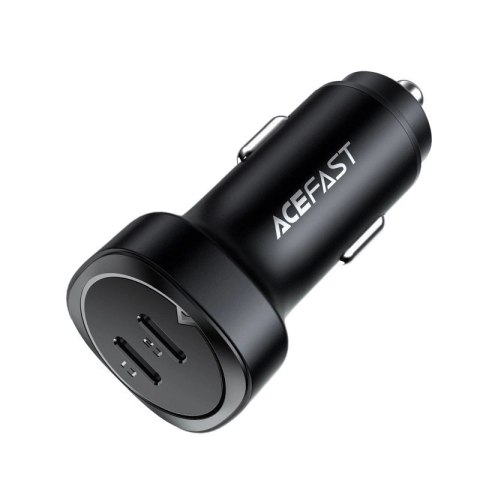 Acefast ładowarka samochodowa 72W 2x USB Typ C, PPS, Power Delivery, Quick Charge 3.0, AFC, FCP czarny (B2 black) Acefast ładowarka samochodowa 72W 2x USB Typ C, PPS, Power Delivery, Quick Charge 3.0, AFC, FCP czarny (B2 black)