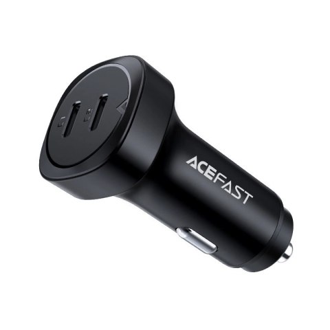 Acefast ładowarka samochodowa 72W 2x USB Typ C, PPS, Power Delivery, Quick Charge 3.0, AFC, FCP czarny (B2 black) Acefast ładowarka samochodowa 72W 2x USB Typ C, PPS, Power Delivery, Quick Charge 3.0, AFC, FCP czarny (B2 black)