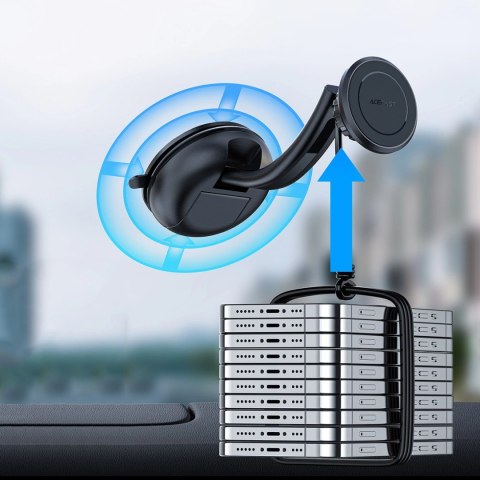 Acefast magnetyczny samochodowy uchwyt do telefonu na kokpit i kratkę wentylacji czarny (D7 black) Acefast magnetyczny samochodowy uchwyt do telefonu na kokpit i kratkę wentylacji czarny (D7 black)