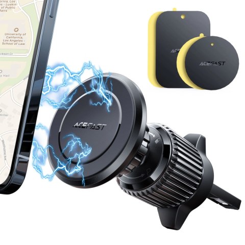 Acefast magnetyczny samochodowy uchwyt do telefonu na kratkę wentylacji czarny (D6 black) Acefast magnetyczny samochodowy uchwyt do telefonu na kratkę wentylacji czarny (D6 black)