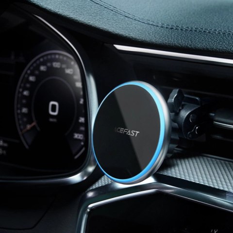 Acefast samochodowa ładowarka bezprzewodowa Qi 15W uchwyt magnetyczny do telefonu na kratkę wentylacji czarny (D3 black) Acefast samochodowa ładowarka bezprzewodowa Qi 15W uchwyt magnetyczny do telefonu na kratkę wentylacji czarny (D3 black)