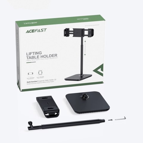 Acefast teleskopowy uchwyt do telefonu i tabletu (135-230mm szer.) na biurko 360° czarny (E4 black) Acefast teleskopowy uchwyt do telefonu i tabletu (135-230mm szer.) na biurko 360° czarny (E4 black)