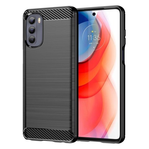 Carbon Case elastyczne etui pokrowiec Motorola Moto G Stylus 2022 czarny Carbon Case elastyczne etui pokrowiec Motorola Moto G Stylus 2022 czarny