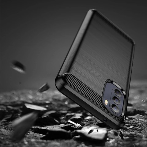 Carbon Case elastyczne etui pokrowiec Motorola Moto G Stylus 2022 czarny Carbon Case elastyczne etui pokrowiec Motorola Moto G Stylus 2022 czarny
