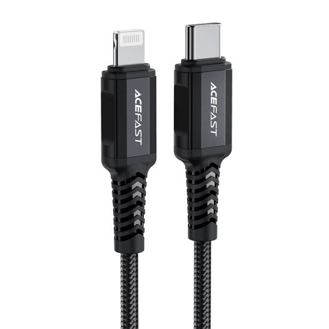 Kabel Acefast C4-01 Lightning - USB-C PD 30W 3A 480Mb/s 1,8m - czarny Kabel Acefast C4-01 Lightning - USB-C PD 30W 3A 480Mb/s 1,8m - czarny