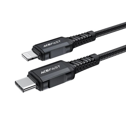 Kabel Acefast C4-01 Lightning - USB-C PD 30W 3A 480Mb/s 1,8m - czarny Kabel Acefast C4-01 Lightning - USB-C PD 30W 3A 480Mb/s 1,8m - czarny