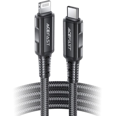 Kabel Acefast C4-01 Lightning - USB-C PD 30W 3A 480Mb/s 1,8m - czarny Kabel Acefast C4-01 Lightning - USB-C PD 30W 3A 480Mb/s 1,8m - czarny