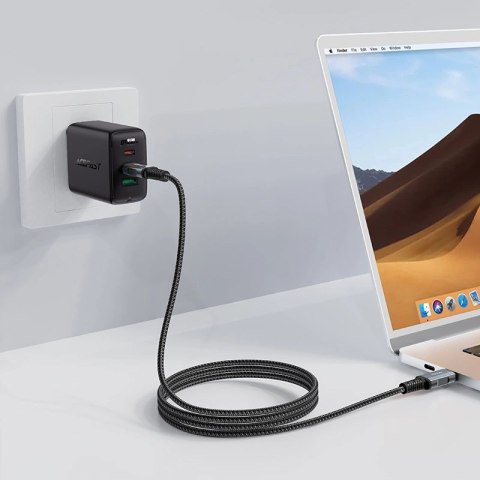 Kabel Acefast C4-03 Black USB-C - USB-C PD QC 100W 5A 480Mb/s 2m - czarny