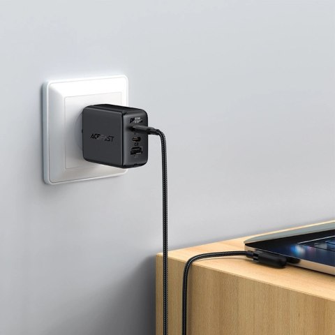 Kabel Acefast C5-03 Black USB-C - USB-C PD QC 100W 5A 480Mb/s 2m - czarny Kabel Acefast C5-03 Black USB-C - USB-C PD QC 100W 5A 480Mb/s 2m - czarny