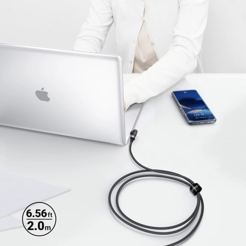 Kabel Acefast C5-03 Black USB-C - USB-C PD QC 100W 5A 480Mb/s 2m - czarny Kabel Acefast C5-03 Black USB-C - USB-C PD QC 100W 5A 480Mb/s 2m - czarny