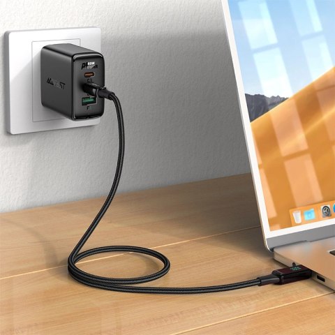 Kabel Acefast C6-03 Black USB-C - USB-C PD QC 100W 5A 480Mb/s 2m - czarny Kabel Acefast C6-03 Black USB-C - USB-C PD QC 100W 5A 480Mb/s 2m - czarny