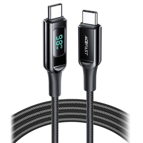 Kabel Acefast C6-03 Black USB-C - USB-C PD QC 100W 5A 480Mb/s 2m - czarny Kabel Acefast C6-03 Black USB-C - USB-C PD QC 100W 5A 480Mb/s 2m - czarny