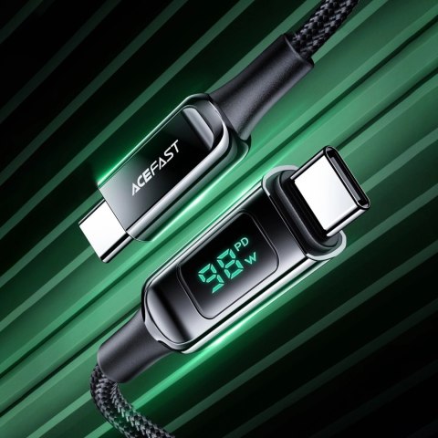 Kabel Acefast C6-03 Black USB-C - USB-C PD QC 100W 5A 480Mb/s 2m - czarny Kabel Acefast C6-03 Black USB-C - USB-C PD QC 100W 5A 480Mb/s 2m - czarny