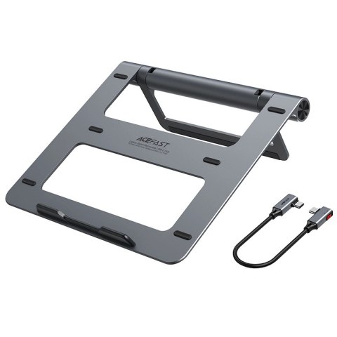Podstawka Acefast E5 Plus HUB do laptopa USB-C 2x USB-A 3.2 TF SD HDMI RJ45 100W - szara Podstawka Acefast E5 Plus HUB do laptopa USB-C 2x USB-A 3.2 TF SD HDMI RJ45 100W - szara
