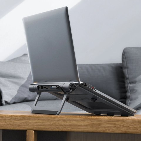 Podstawka Acefast E5 Plus HUB do laptopa USB-C 2x USB-A 3.2 TF SD HDMI RJ45 100W - szara Podstawka Acefast E5 Plus HUB do laptopa USB-C 2x USB-A 3.2 TF SD HDMI RJ45 100W - szara