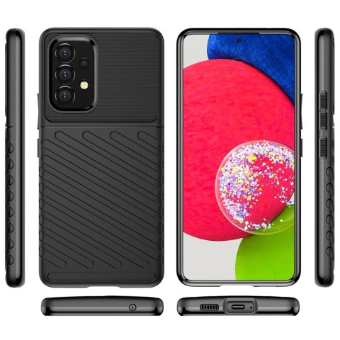 Thunder Case elastyczne pancerne etui pokrowiec Samsung Galaxy A53 5G czarny