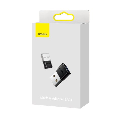 Baseus BA04 mini adapter Bluetooth 5.0 USB odbiornik nadajnik do komputera czarny (ZJBA000001) Baseus BA04 mini adapter Bluetooth 5.0 USB odbiornik nadajnik do komputera czarny (ZJBA000001)