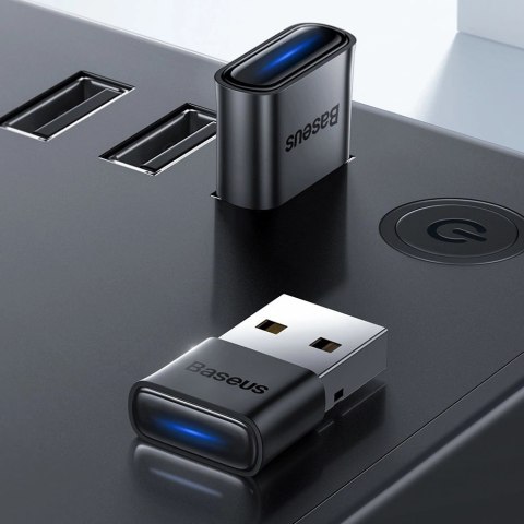 Baseus BA04 mini adapter Bluetooth 5.0 USB odbiornik nadajnik do komputera czarny (ZJBA000001) Baseus BA04 mini adapter Bluetooth 5.0 USB odbiornik nadajnik do komputera czarny (ZJBA000001)